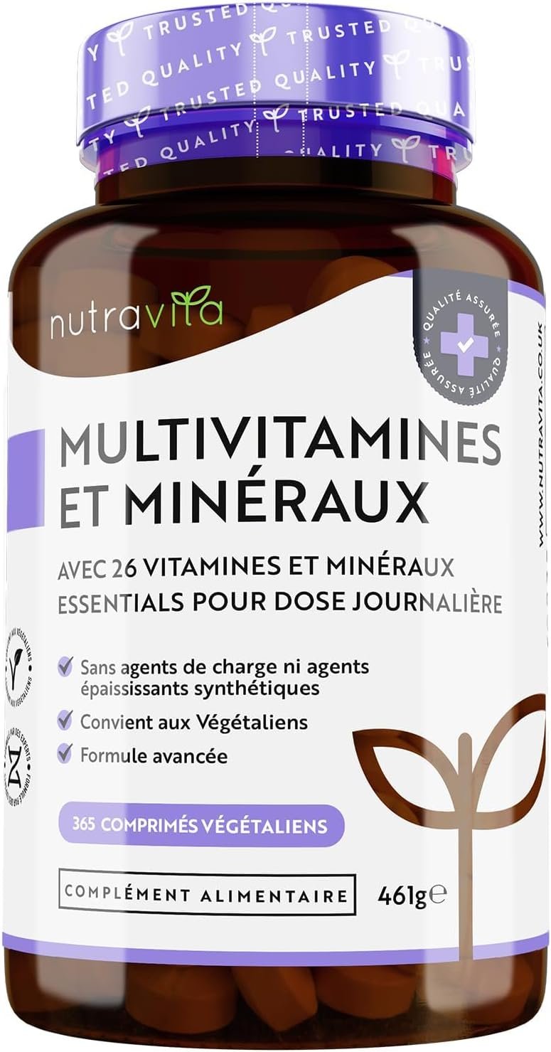 Multivitamines et Minéraux - 365 Comprimés